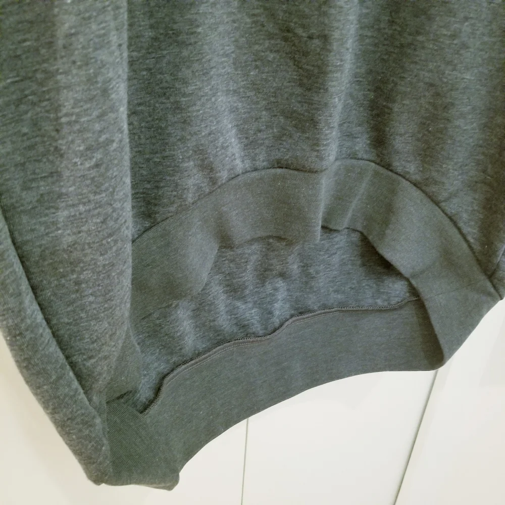 Reebok | Long Grey Sweatshirt Sweater Work Out Gym Top Crew - Picture 3 of 8